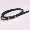 Belts Fashion Skinny Alloy Pin Buckle Adjustable Thin Belt Winter Dress Jeans PU Waist Strap Women