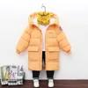 Down Coat Winter 0-30 degrees thick warm hooded jacket 2-10year old boys girls windproof coat extended fashion casual children's wear 231025