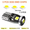 새로운 10 PCS 차량 LED 전구 T10 W5W 신호 라이트 캔버스 12V 7000K 3030SMD 흰색 자동 인테리어 돔 독서 웨지 측면 도어 트렁크 램프