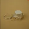 80pcs / lot en gros en plastique 5g pot de crème vide 1 / 6oz bouteille petit diamant comme conteneur mini rechargeable emballage de haute qualité qté Cajdd