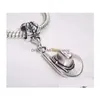 Charms Cowboy Hat Alloy Charm Pendants för smycken Making Armband Halsband DIY Tillbehör 32x13,5 mm Antals Sier 100st Drop Deliv Dhpvo