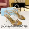 Mach Satin bow High heels shoes and sandals Rhinestone bowtie Ankle Strap Winding Banquet wedding Female crystal high-heeled sandals