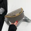 Taille Taschen Designer Retro Tasche Frauen Matte Leder Fanny Pack Mode Brust Kette Gürtel frauen Qualität Schulter Umhängetasche