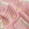 Vestes pour bébés filles de 0 à 3 ans, manches longues, doux, ajouré, tricot, manteau, pull pour nourrissons, vêtements pour enfants de 0 à 3 ans