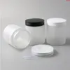 20 x 250g 250ml Frost PET Jars Conteneurs avec couvercles en plastique à vis 250cc 833oz Vide Transparent Crème Cosmétique Packaginggood Jrcij