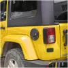 Tank täcker gaslock bränsletank erdekoration för jeep wrangler tj 1997-2006 andra generationens högkvalitativa exteriör tillbehör släpp de dhbwd