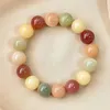 Strand Bodhi Root Chalcedony Lotus Charm Natural Jade Stone For Women Prayer Energy Buddha Beads Jewelry Accessories