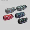 Mobiltelefonhögtalare Portable Waterproof High Power Bluetooth Speaker RGB Colorful Light Wireless Subwoofer 360 Stereo Surround TWS FM BOOM BOX T231026