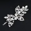 New hair accessories rhinestone leaf hair clip bride's wedding side clip versatile bride style