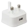 Portable 3 Pin USB Charger UK Plug Wall Home Power Adapter with 1 Port Charging For Samsung Android Phone Tablet
