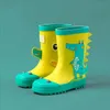 Stövlar slipon regn barn fyra säsong baby vatten skor barn pojkar flickor vattentätt nonslip gummibotas de lluvia 231025