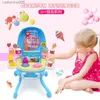 Kitchens Play Food Pretend Play Kitchen Toy Ice Role Play Set Birthday Gift for 2 3 4 5 Year Old Girls Toddlers KidsL231026