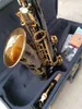 Marca preta YAS-82Z saxofone alto e-flat chave banhada a ouro instrumentos musicais profissionais sax com boquilha capa de couro e acessórios música