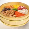 Sushi Tools Bucket Japanese Soaking Tub Serving Rice Cooker Hangiri Bowl Wooden 231026