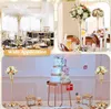 10 PCS Gold Flower Vase for Wedding Concerpiece Tabletop Tabletop Metal Trumpet Floral Stand for Christmas Consipe Anniversa