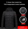 Utomhusjackor Hoodies 19/11/4 Area USB Electric Heat Jacket Winter Women's Hot Hot 231026