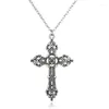 Pendentif Colliers Goth Inversé Croix Collier Christian Satanique À L'envers Surnaturel Gothique Pentagramme Steampunk Ras Du Cou Hommes Femmes Cadeau