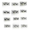 Cílios postiços de vison 3d, cílios postiços grossos feitos à mão, naturais, longos, cruzados, maquiagem de olhos falsos para mulheres 1506985