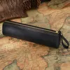 Pencil Bags Retro Genuine Leather Bag Fountain Pen Storage Case Handmade Student Stationery Holder Office School Supplies 231025