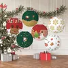 Andra evenemangsfestartiklar som hänger Lantern Chinese Paper Ball Lampion Christmas Festival Decoration Accessories Santa Xmas Gift Craft Decor Tree 231026