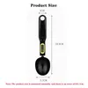 قياس أدوات الوزن للوزن ملعقة LCD مقياس المطبخ الإلكتروني 500G 01G FOOD MINI أداة للحليب القهوة 231026