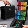 أكياس قلم رصاص 120150200 ثقوب حقيبة تخزين الرصاص الملونة ذات السعة الكبيرة حامل الصندوق المستلزمات المدرسية الطالب 231025