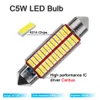 Обновление 10 шт. C5w Festoon 31 мм, 36 мм, 39 мм, 41 мм светодиодная лампа CANBUS 12 В 7000 К, белая лампа для салона автомобиля, купольные лампы для чтения, номерной знак, лампа багажника