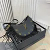 kwastjes vintage tas luxe handtassen meisjes ridder motortassen crossbody designertassen dames lederen schoudertas