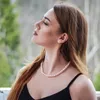 Chokers Elegant Big White Imitation Pearl Beads Choker Clavicle Chain Necklace For Women Wedding Jewelry Collar 231025
