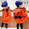 Down Coat Down Cotton Clothes Long Jackets Winter Boys Girls Thick Warm Hooded Coats Kids Parka Snowsuit Waterproof Ski Outerwear 2-8Y 231025