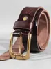 Belts Vintage Men Cowhide Genuine Leather Belt Pin Buckle Soft Strap For Jeans Male Casual Girdle Solid Color Waistband YQ231026