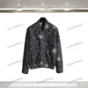 Xinxinbuy Men Designer Coat Jacket Denim Starry Sky Letter Jacquard sätter långa ärmar Kvinnor White Black Blue M-3XL