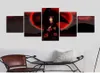 5pcs/set framed ninja itachi red eye hd print on canvas wall art painting for living decor7104895