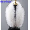 Scarves Style Faux Fur Collar 100% High Quality Fur Scarf Super Luxury Fashion Women Men Collar Jackets Hood Shawl Wraps ZH04 231025