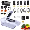Fruit Vegetable Tools 22in1 Multifunctional Chopper Household Salad Kitchen Accessories Kitchenware Storage Useful Things for Home 231026