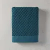 Conjunto de toalhas de textura macia de 8 peças, chuva azul-petróleo