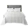 Sängkläder sätter White Rose Plaid Cotton Bedour -Bread Patchwork quiltad täcke filt American Coverlet Cubrecam Bed Cover Colcha Set 231026