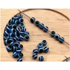 Espaçadores 1000 Pcs Azul Acrílico Kabh Evil Eye Bola Rodada Spacer Beads 4.5mm / 5mm / 6mm 8mm DIY Jóias Drop Entrega Resultados Componentes Dhshy