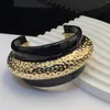 Bracciale rigido con temperamento alla moda, bracciale smaltato fatto a mano con goccia di smalto