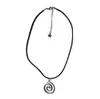 Girocolli vintage spirale vortice ciondolo intrecciato a mano collana di corda in pelle per le donne unisex Boho pentagramma moda 2023 gioielli Y2K 231025