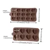 Baking Moulds 158 Cavity Diamond Heart Silicone Chocolate Mold 3D Cake Accessories Molds DIY Ice Cubes Biscuit Pastry Mould 231026