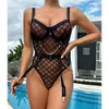 Sexy set bodysuit ondergoed voor vrouwen Exotische sexy bh-set eroctische lingerie doorzichtige mesh hoge uitgesneden bodysuit sexy jurken voor vrouwen 231026