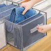 Armazenamento de roupas 1pc guarda-roupa organizador com alça 7 grades gaveta para jeans camisetas lavável organi