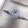 100% Real 18K Gold Ring for Women Natural Moissanite Jewelry Gemstone Anillos De Bizuteria Tension Setting Mini Diamond Ring2983