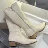 Stivali firmati di lusso Stivali alti al ginocchio Aggiungi tasca J Stivali Scarpe da donna stivali da combattimento neri Piattaforma in vera pelle naturale con cerniera da equitazione Donna Autunno lungo Beige taglia 35-40