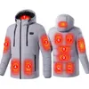 Outdoorjassen Hoodies 11 zone hotjack heren elektrisch verwarmd vest USB dames 231026