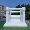 Commerical PVC 10/13ft Commercial white bounce house for party rentals Tie-dye colors inflatable bouncy castle with air blower