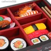 Kitchens Play Food Children's Simulation Japanese Sushi Pretend Kitchen Food Toys Pretend Play Food Mini Sushi Set Pretend Kitchen Toys For KidsL231026