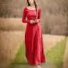 Vestidos casuais básicos medieval manga longa maxi vestido mulheres robe vintage fada elfo vestido renascentista roupas góticas fantasia vestido de baile vestido cosplay t231026