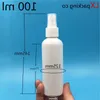 100 pz/lotto Spedizione Gratuita 10 20 30 50 60 100 ml Bottiglie di Profumo Spray di Plastica Bianca Vuota Contenitore Cosmetico Kpjca